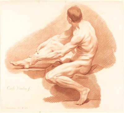 Accademia da Gilles Demarteau, the Elder after Carle Van Loo