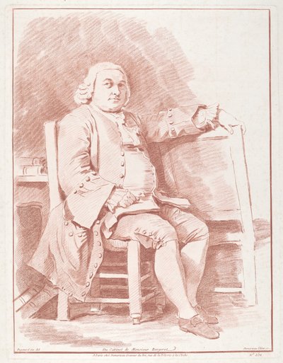 Jacques-Onesyme Bergeret de Grancourt da Gilles Demarteau, the Elder, after Jean Honoré Fragonard