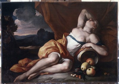 Il sonno di Pomona: Pomona è una ninfa nella mitologia romana da Gilles Garcin