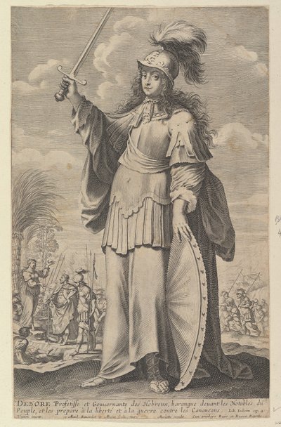 Déborah, 1647. Creatori: Gilles Rousselet, Abraham Bosse da Gilles Rousselet and Abraham Bosse