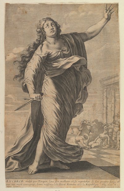 Lucrezia, 1647 da Gilles Rousselet and Abraham Bosse