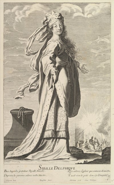 Sibilla Delfica, ca. 1635 da Gilles Rousselet and Abraham Bosse