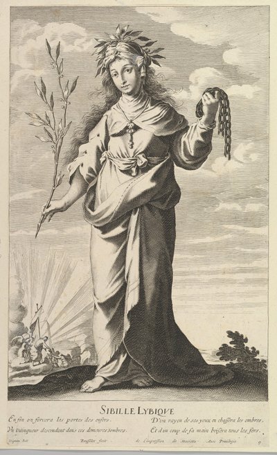 Sibilla Lybique, ca. 1635 da Gilles Rousselet and Abraham Bosse