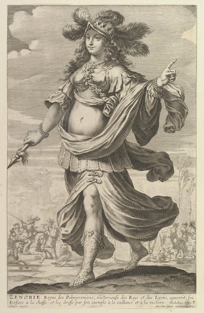 Zenobia, 1647 da Gilles Rousselet and Abraham Bosse
