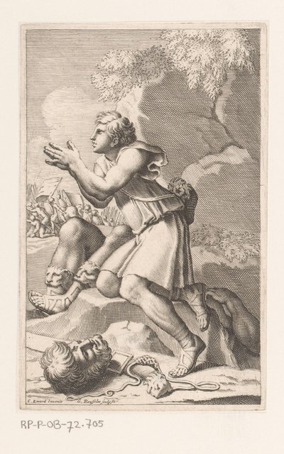 Davide dopo aver ucciso Golia da Gilles Rousselet