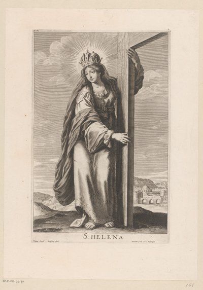 Santa Elena presso la croce da Gilles Rousselet