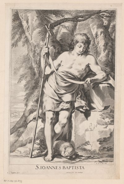 San Giovanni Battista con bastone e agnello da Gilles Rousselet
