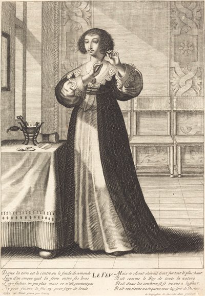 Il fuoco da Gilles Rousselet after Grégoire Huret