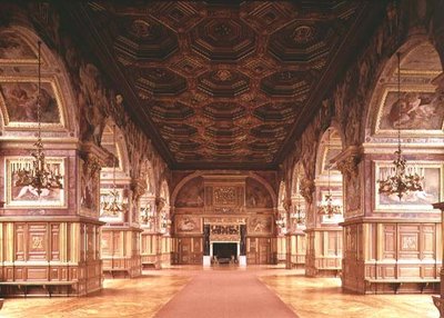 La sala da ballo, o galleria di Enrico II (1519-59) da Gilles and Delorme Le Breton