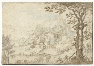 Paesaggio montano con un fiume da Gilles van Coninxloo (II)