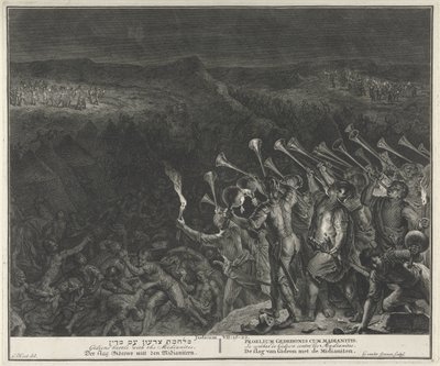Lotta contro i Madianiti da Gilliam van der Gouwen
