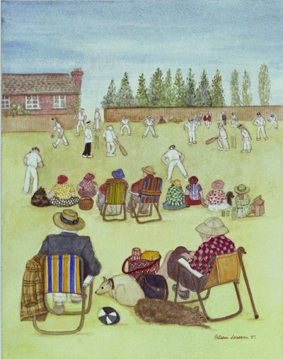 Cricket sul prato da Gillian Lawson