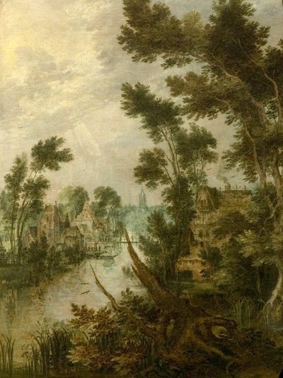 Scena fluviale, 1614 da Gillis Claesz d Hondecoeter