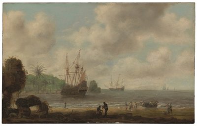 Il piroscafo olandese Amsterdam davanti alla costa brasiliana (olio su tavola) da Gillis Peeters