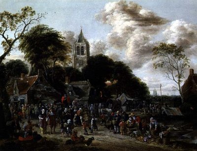 Giorno di mercato da Gillis Rombouts