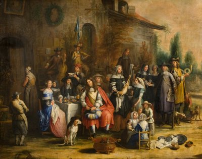 Caccia fuori da una locanda da Gillis van (follower of) Tilborgh