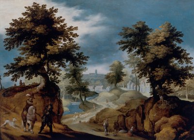 Paesaggio con figure da Gillis van III Coninxloo