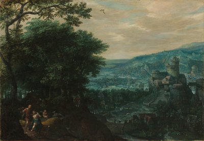 Paesaggio con Venere e Adone da Gillis van III Coninxloo