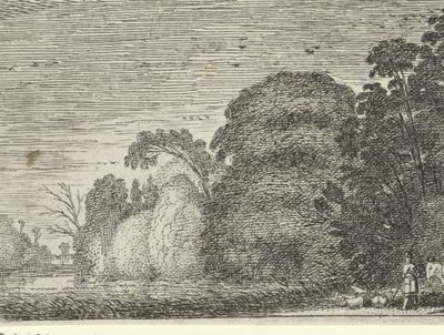Pastore e cavaliere al margine di un bosco da Gillis van Scheyndel (I) (possibly)