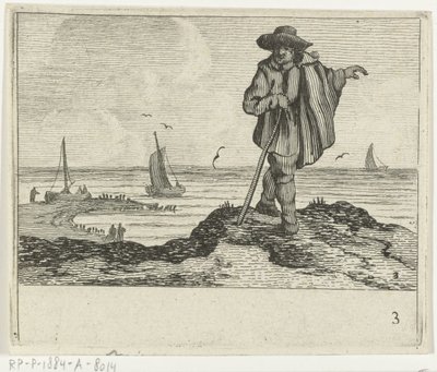 Paesaggio dunale con un passeggiatore da Gillis van Scheyndel (I)