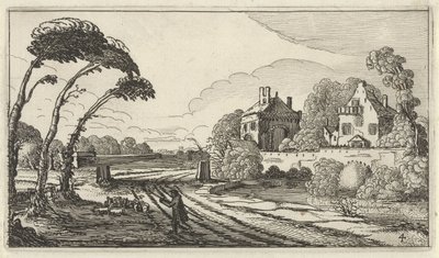 Pastore in un paesaggio (Twaalf landschappen met figuren) da Gillis van Scheyndel (I)