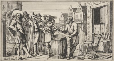Bottegaio davanti alla sua bottega da Gillis van Scheyndel (I)