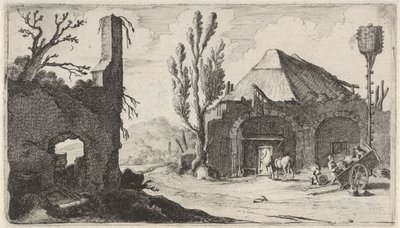 Strada di campagna presso una rovina e una locanda da Gillis van Scheyndel (I)