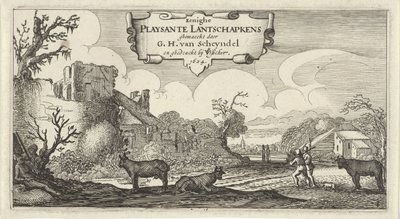 Frontespizio di dodici paesaggi con figure da Gillis van Scheyndel (I)
