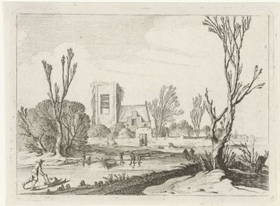 Paesaggio invernale Zeven landschappen (serie) da Gillis van Scheyndel (I)