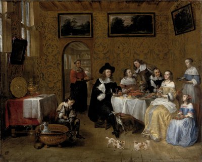 Ritratto di una famiglia da Gillis van Tilborgh