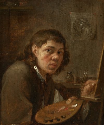 Autoritratto nello studio da Gillis van Tilborgh the younger