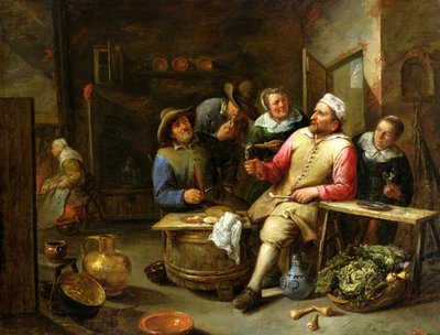 Il bar del salotto, 1657 da Gillis van Tilborgh the younger