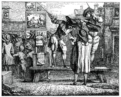 Parata della fiera, 1885 da Gillot