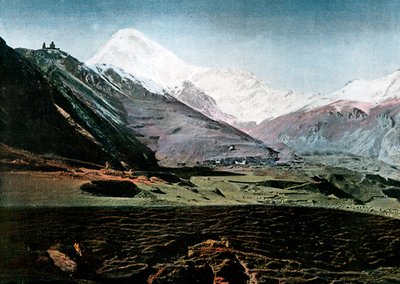 Monte Kazbek, Caucaso, c1890 da Gillot