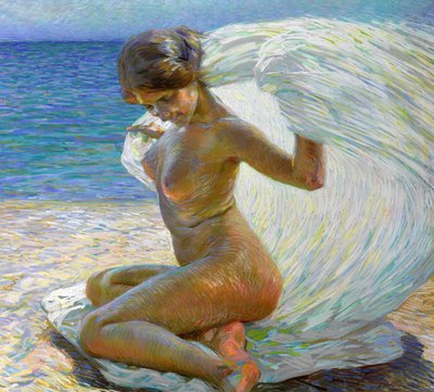 Nudo sulla spiaggia da Gino Piccioni