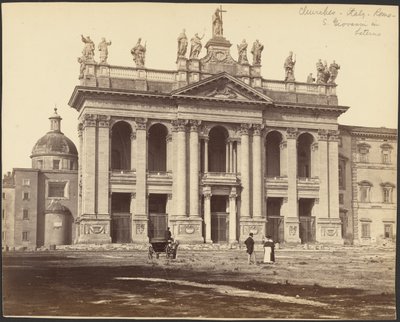 [Facciata della basilica di San Giovanni in Laterano, Roma]. da Gioacchino Altobelli