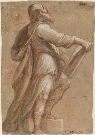 Un santo con un libro da Gioacchino Assereto