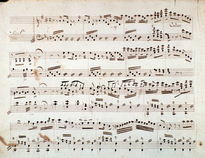 Prima pagina di spartito musicale per la sinfonia ridotta per pianoforte di Otello, opera di Gioacchino Rossini da Gioachino Rossini