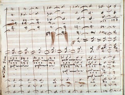 Partitura musicale per l