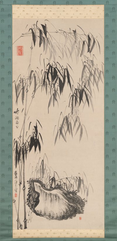 Finestra sul bambù in un giorno di pioggia da Gion Nankai