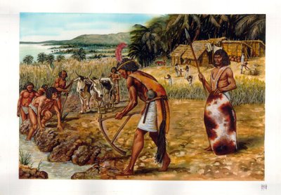 Antichità egizia: cerimonia al tempo dell