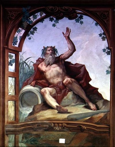 Personificazione di un fiume dalla Sala dei Fiumi da Giorgio Anselmi