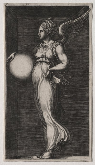 Figura Allegorica che Tiene una Sfera da Giorgio Ghisi