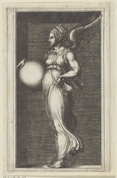 Figura allegorica con una sfera da Giorgio Ghisi