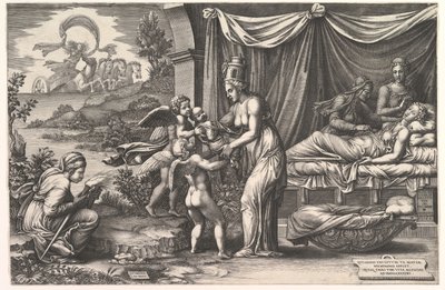 Allegoria della nascita, 1558 da Giorgio Ghisi