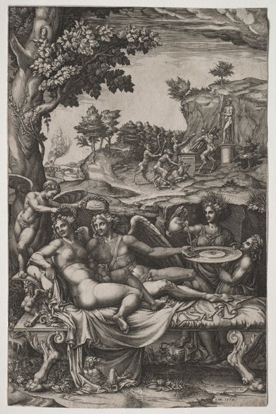 Cupido e Psiche, 1574 da Giorgio Ghisi