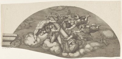 Il giudizio universale, foglio A da Giorgio Ghisi
