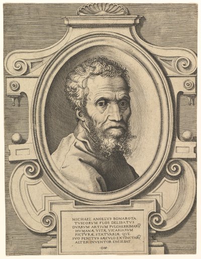 Ritratto di Michelangelo da Giorgio Ghisi