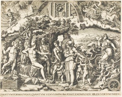 Il giudizio di Paride da Giorgio Ghisi