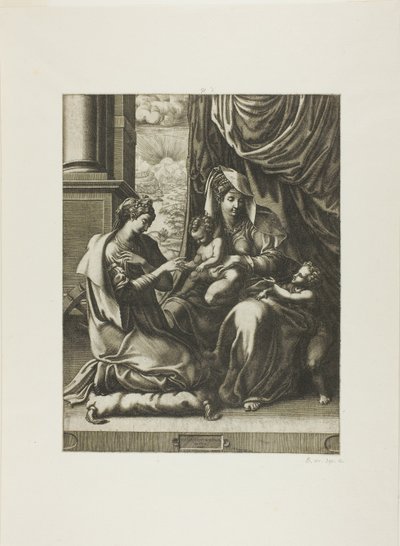 Il matrimonio mistico di Santa Caterina da Giorgio Ghisi